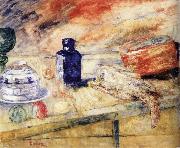 James Ensor The Blue Flacon painting